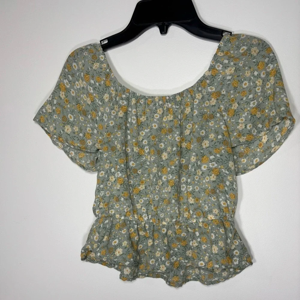 Sweet Stories Kids Girls Floral Print Peasant Top‎ & Pants Set Size 10